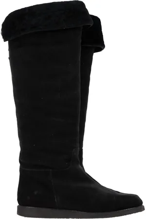 Salvatore Ferragamo Pre-owned Womens Knee Flat Boots in Suede - Size EU 40