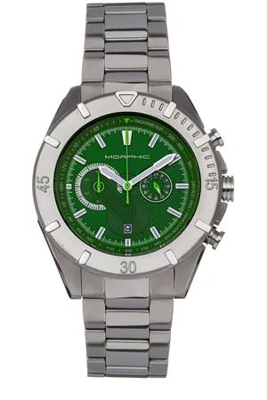 Morphic Mens M94 Series Chronograph Bracelet Watch w/Date - Stainless Steel - One Size
