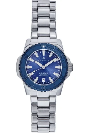 Nautis Mens Cortez Automatic Bracelet Watch w/Date - Stainless Steel - One Size