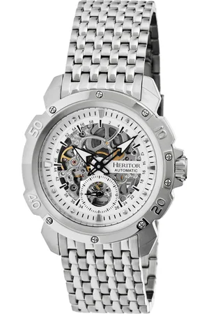 heritor automatic Mens Conrad Skeleton Bracelet Watch - Stainless Steel - One Size