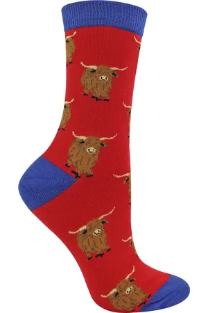 Miss Sparrow Ladies Highland Cow Socks