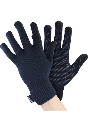 THMO Mens Touchscreen Gloves with Grips - - One Size
