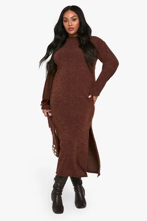 Boohoo Womens plus split column midaxi dress - - Size 26 UK