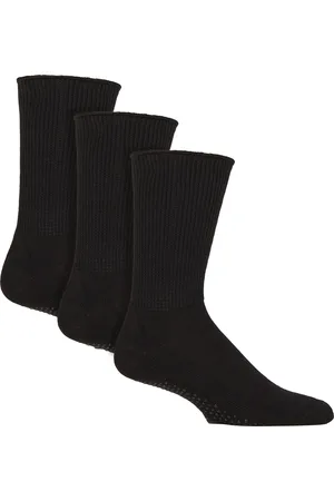 IOMI Womens 3 Pairs Diabetic Socks with Grips