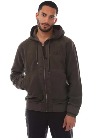 C.P. Company Mens Full-Zip Hoodie in Cotton - Size Small