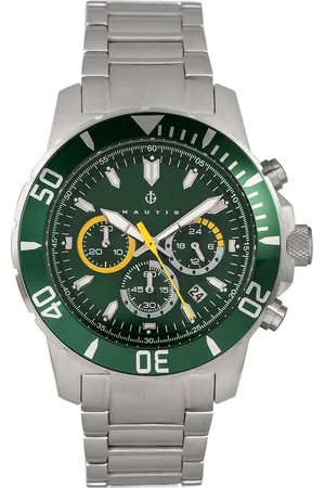 Nautis Mens Dive Chrono 500 Chronograph Bracelet Watch - Stainless Steel - One Size