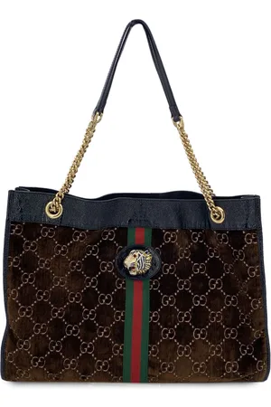 Gucci Pre-owned Womens Velvet Tote Bag Rajah - - One Size