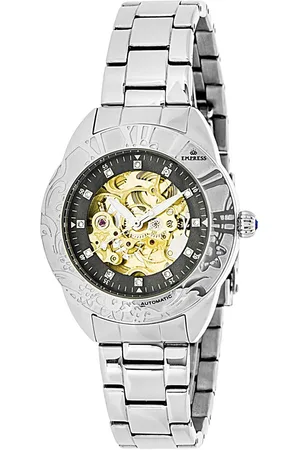 Empress Womens Godiva Automatic MOP Bracelet Watch - Stainless Steel - One Size
