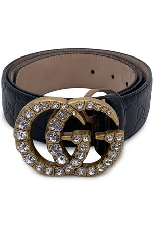 Gucci Pre-owned Womens Leather Belt GG Buckle - - One Size