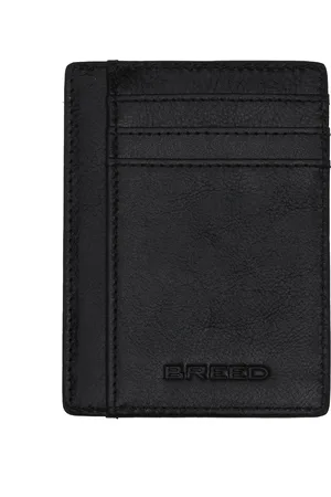 Breed Mens Chase Genuine Leather Front Pocket Wallet - - One Size