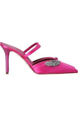 MALONE SOULIERS Pre-owned Womens Fara Embellished Slip-On Pumps in Satin - Size 38.5 EU/IT
