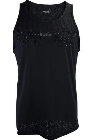 Björn Borg Mens Running Breathable and Lightweight Perforated Sleeveless Tank Top for Men - - Size X-Large