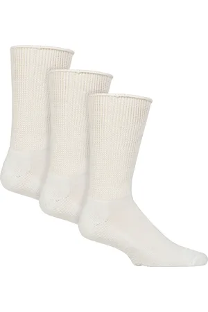 IOMI Womens 3 Pairs Diabetic Socks with Grips