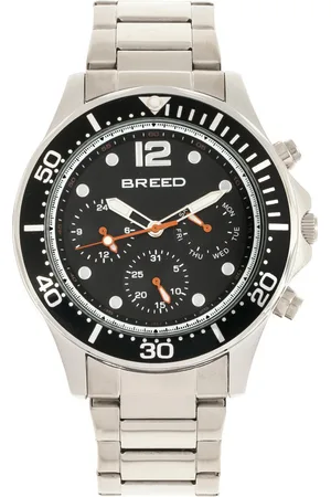 Breed Mens Pegasus Bracelet Watch w/Day/Date - Stainless Steel - One Size