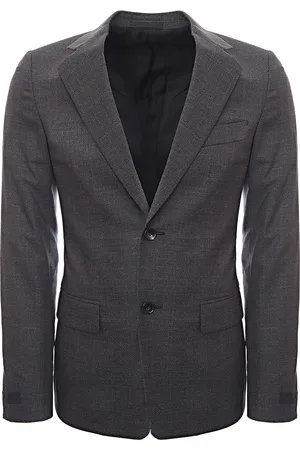 Lanvin Mens Virgin Wool Notch Lapel Flap Pocket 2 Button Suit Jacket In - Size 3XL