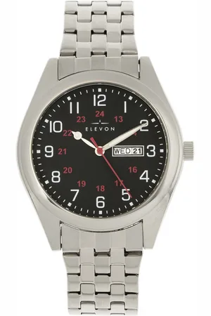ELEVON Mens Gann Bracelet Watch w/Day/Date - Stainless Steel - One Size