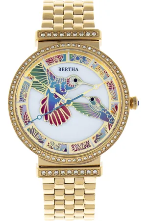 Bertha Womens Emily Mother-Of-Pearl Bracelet Watch - Stainless Steel - One Size