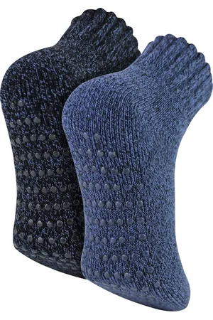 Sock Snob 2 Pack Mens Slipper Socks With Grippers