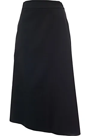 Jil Sander Womens C/O Wardrobe Pure Wool Asymmetric Flared Skirt in - Size 6 UK
