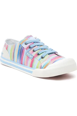 Rocket Dog Jazzin Dens Cotton WoMens Rainbow Trainers - - Size UK 6