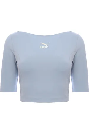 PUMA WoMens Classics Crop T-Shirt - Size X-Small