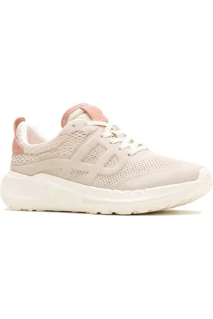 Hush Puppies Seventy8 Runner Suede WoMens Stone Trainers - - Size UK 3