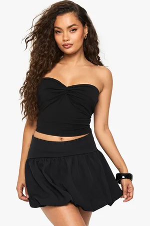 Boohoo Womens Woven Puffball Detail Mini Skirt - - Size 10 UK