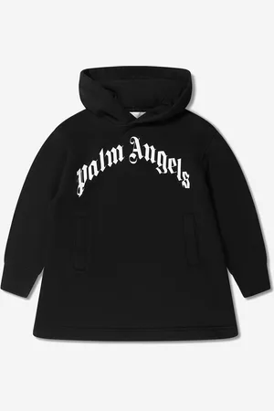 Palm Angels Girls Classic Logo Hooded Dress - Cotton - Size 12Y