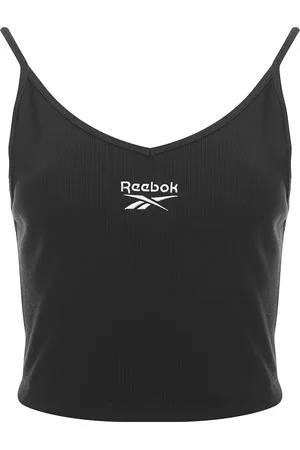 Reebok WoMens Small Central Logo Ribbed Vest Top - - Size Large
