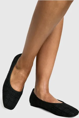 Boohoo Womens Boucle Ballet Flats - - Size UK 6