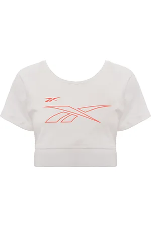 Reebok Training Womens layered short sleeve crop top in - Size X-Large