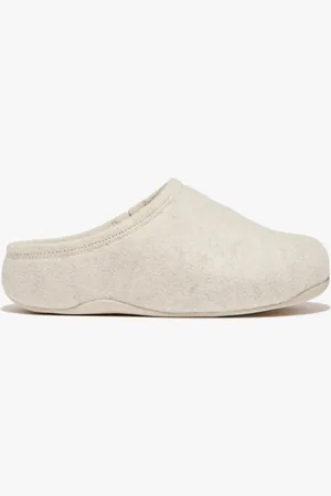 FitFlop SHUV e01 Womens Clog Slippers Ivory - - Size UK 3