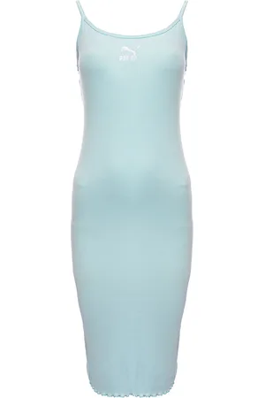 PUMA WoMens Classics Ribbed Midi Dress - Size X-Small