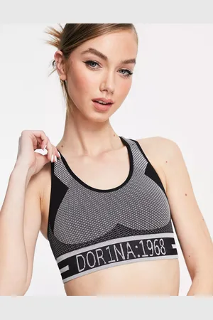 Dorina Womens Incline lightly padded wireless sports bra with removeable pads in - Size 8 UK