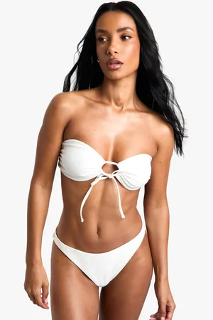 Boohoo Womens Swimwear Essentials Multiway Bandeau Bikini Top - - Size 12 UK