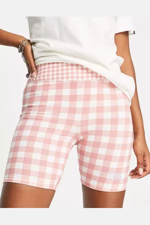 Vans Womens Mixed Up Gingham Legging Shorts In - Size X-Small