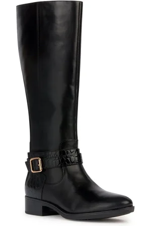 Geox D Felicity Leather WoMens Boots - Size UK 7