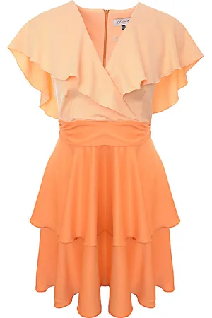 Closet WoMens Wrap Ruffle Mini Dress - - Size 10 UK