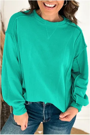 Azura Exchange Womens Free People In The Moment Pullover Teal - - Size Medium