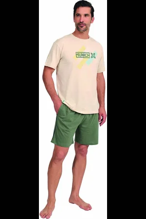Munich MU8 Mens Short Sleeve Pajamas - - Size 2XL