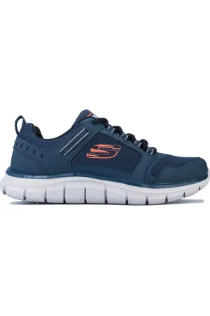 Skechers Mens Track Knockhill Trainers In Navy - - Size UK 12