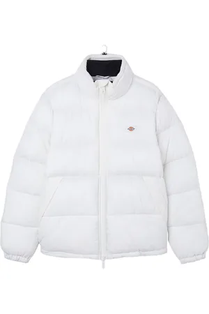 Dickies Mens Waldenburg Puffer Jacket In Off White - - Size Medium