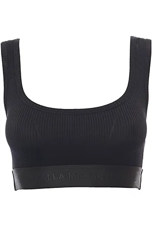 Stella McCartney Womens S-Wave Technical Rib Q-Nova Cropped Top in - Size 2XS