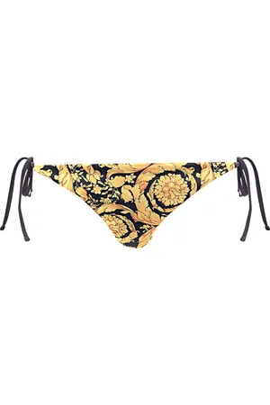 VERSACE Womens C/O Lycra Tie Side Bikini Bottom In Multi - - Size X-Large