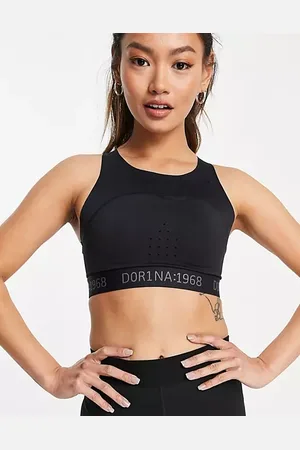 Dorina Womens Enhance Micro Lightly Padded Sports Bra With Strappy Back Detail In - Size 8 UK