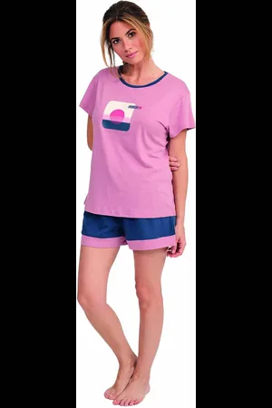 Munich MU7 WoMens Short Sleeve Pajamas - - Size Small