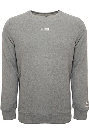 PUMA Mens small logo sweatshirt in medium heather - Size X-Small