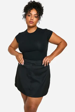 Boohoo Womens Plus Woven Tailored Mini Skirt - - Size 28 UK