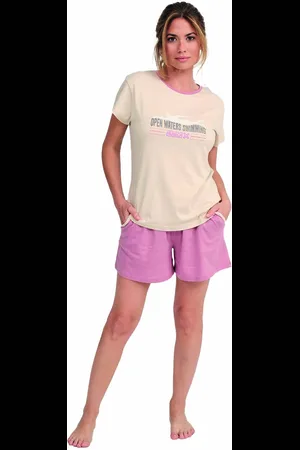 Munich MU7 WoMens Short Sleeve Pajamas - - Size Small