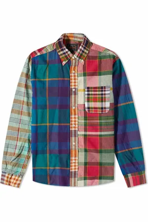 Beams Mens Shirt Panel In Multicoloured - - Size Small